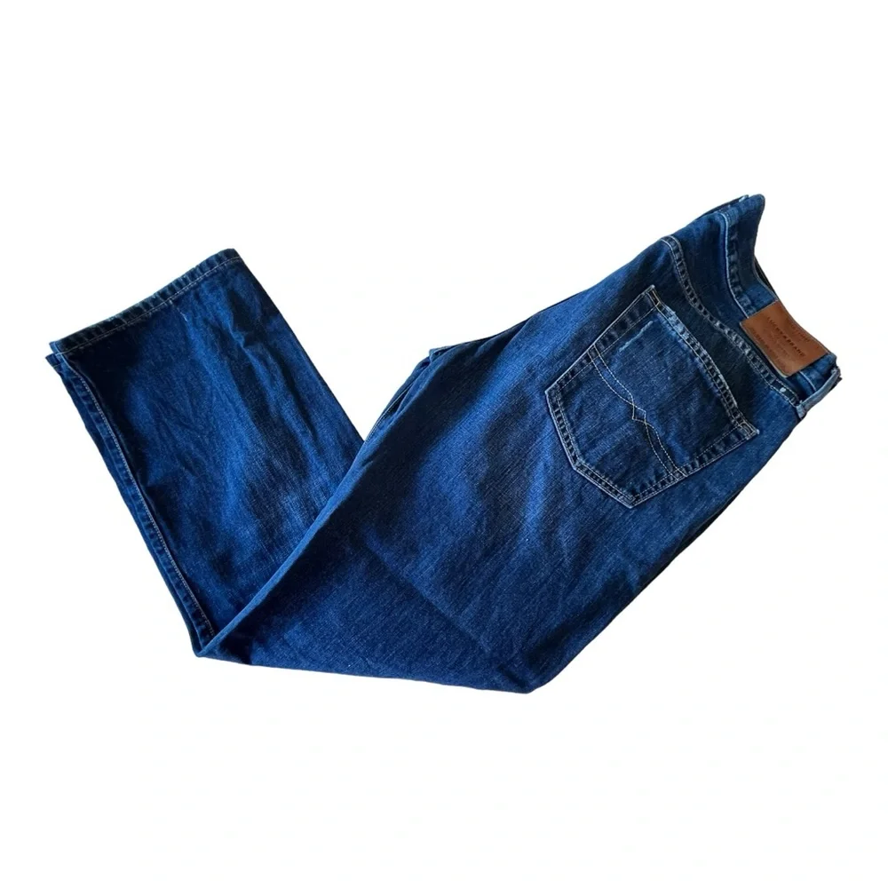 Lucky Brand Original Straight Leg Jeans, 38 X 30 light distressing - Picture 6 of 8